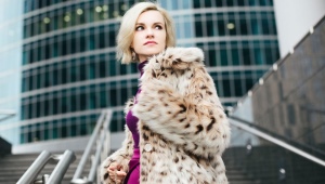 Leopard fur coat
