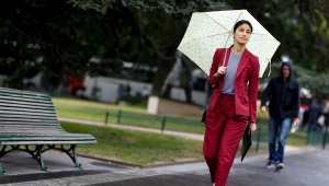 Umbrella semi-automatic