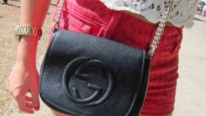 Leather women bags through a shoulder