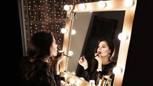Makeup mirrors: types and rules of choice