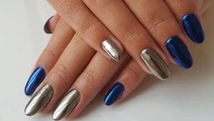 Metallic manicure design colors and options