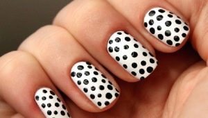 Stylish design ideas polka dot manicure
