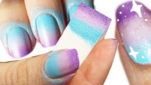 How to make a gradient on the nails?