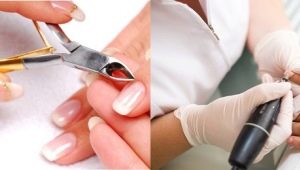 Which manicure is better: hardware or edged?