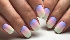 Variants of stylish design manicure with ombre effect