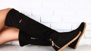Suede boots without a heel: how to choose and what to wear?