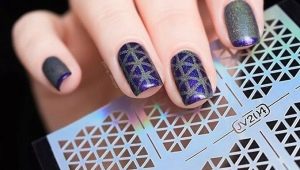 Nail stencils: types and rules of use