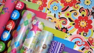 Gift wrapping paper: types and features of choice