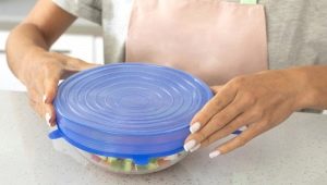 Silicone stretchable lids for dishes: description and purpose