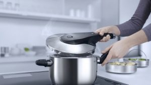 Pressure cookers from stainless steel of Russian production