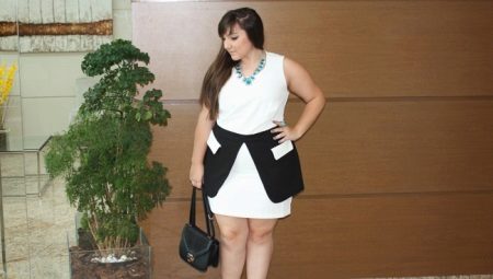 Fashionable dresses for obese women of small and short stature.