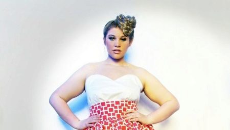 High-waisted dress for obese women