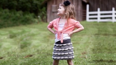 Crochet knit skirts for girls