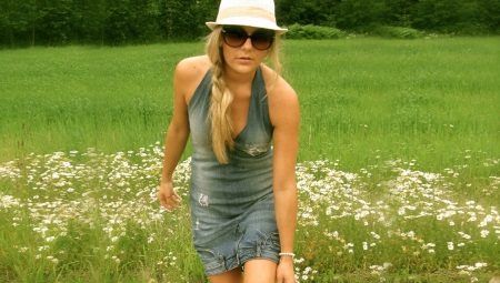 How to make a dress from old jeans with your own hands?