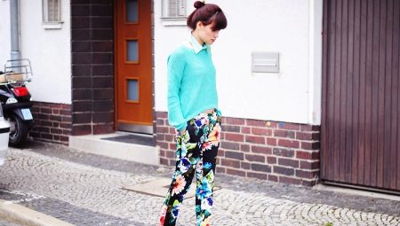 What do you wear flowered trousers?