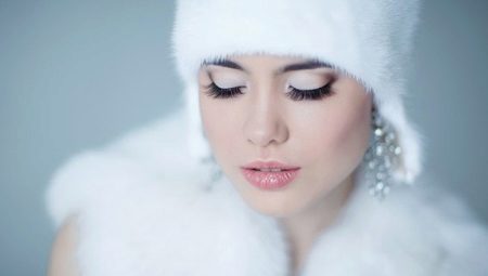 White fur coat