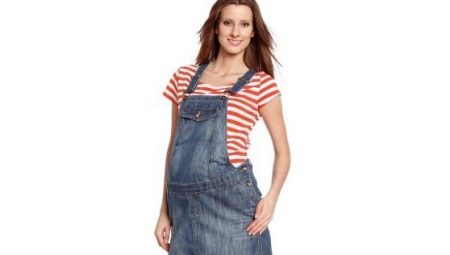 Denim sundress for pregnant women