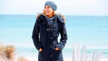 Women's parka blue