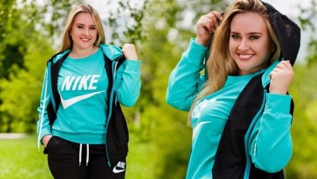 Women's sports suits of the big sizes