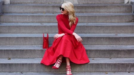 What shoes fit the red dress?
