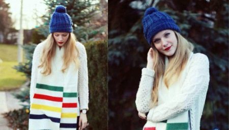 Cap with a pattern of braids