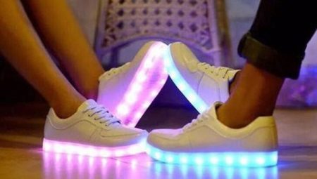 Glowing sneakers