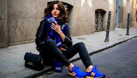 Blue sneakers