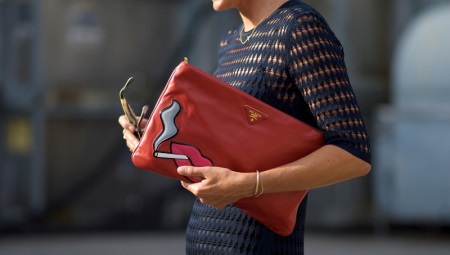 Women's leather clutches