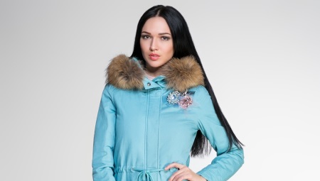 Blue parka