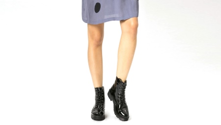 Women's patent leather shoes