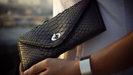 Python leather wallet