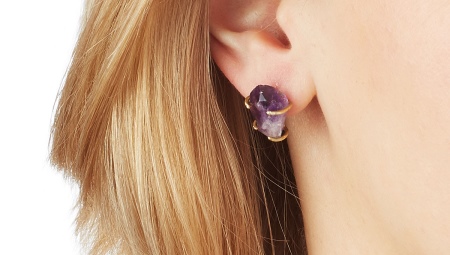 Amethyst earrings