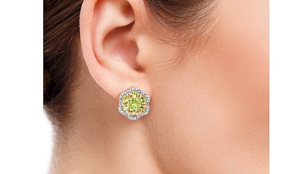 Chrysolite earrings