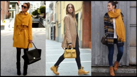 The combination of mustard color in clothes