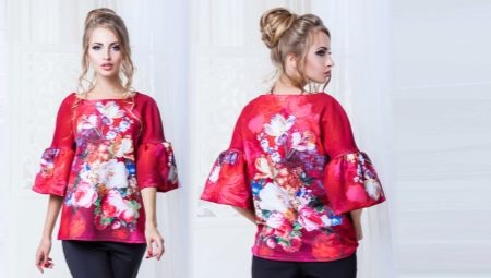 Pattern blouses with raglan sleeves
