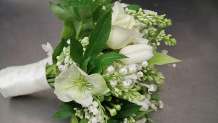 White-green bouquet for the bride: design options and the nuances of choice