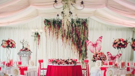 Ideas for decorating the wedding hall flowers