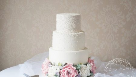 Idées de conception de gâteau de mariage perle