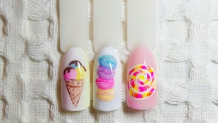 Ideas for a delicious manicure with sweets