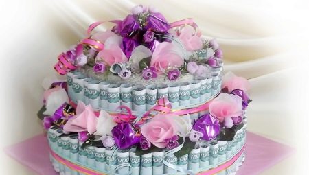How to make a cake out of money for the wedding with your own hands?