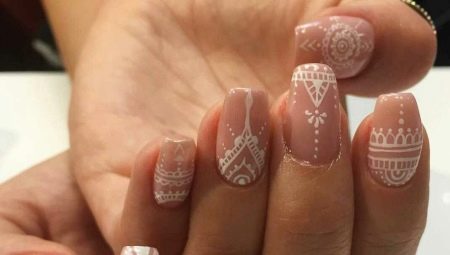 The best ideas for creating fashionable manicure in the style of mehendi