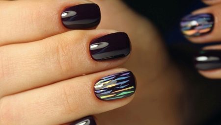 Broken glass manicure: interesting ideas and design options