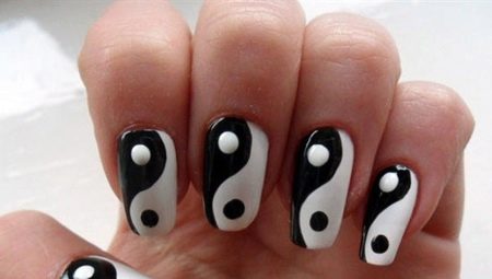 Manicure Yin-Yang - oriental flavor for your image