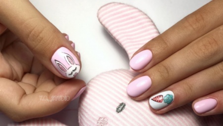 Fashion trends and design ideas for a manicure with a bunny