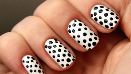 Stylish design ideas polka dot manicure