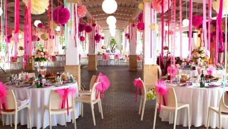 Variants of decorating the hall for the wedding do it yourself
