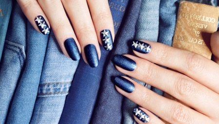 Denim manicure