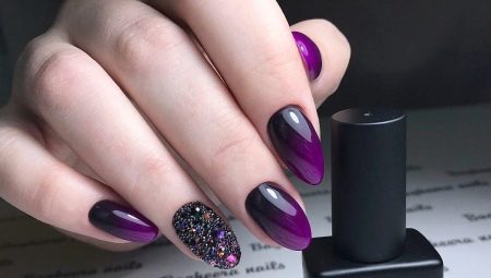 Ideas for nail design purple gel polish