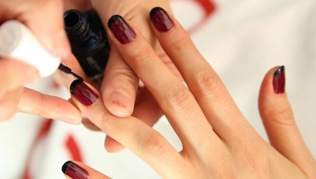 Ideas for dark jacket on the nails