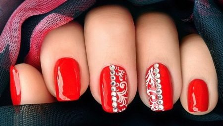 Interesting ideas for using red gel polish